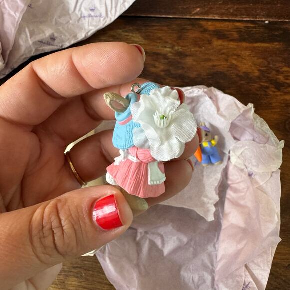 VTG 1994 SUNNY BUNNY GARDEN‎ Hallmark Keepsake Ornament SET OF 3 Spring Easter - Picture 6 of 6